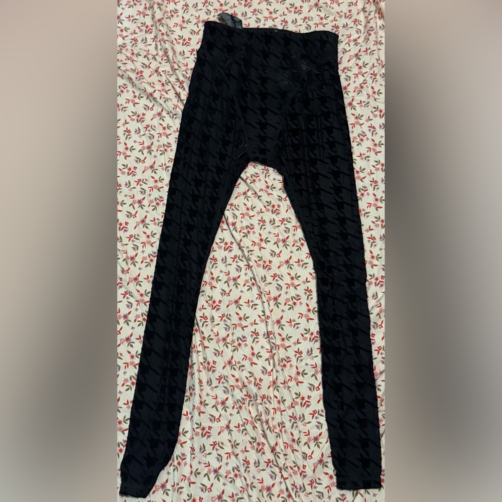 Savage X Fenty Black Houndstooth Leggings